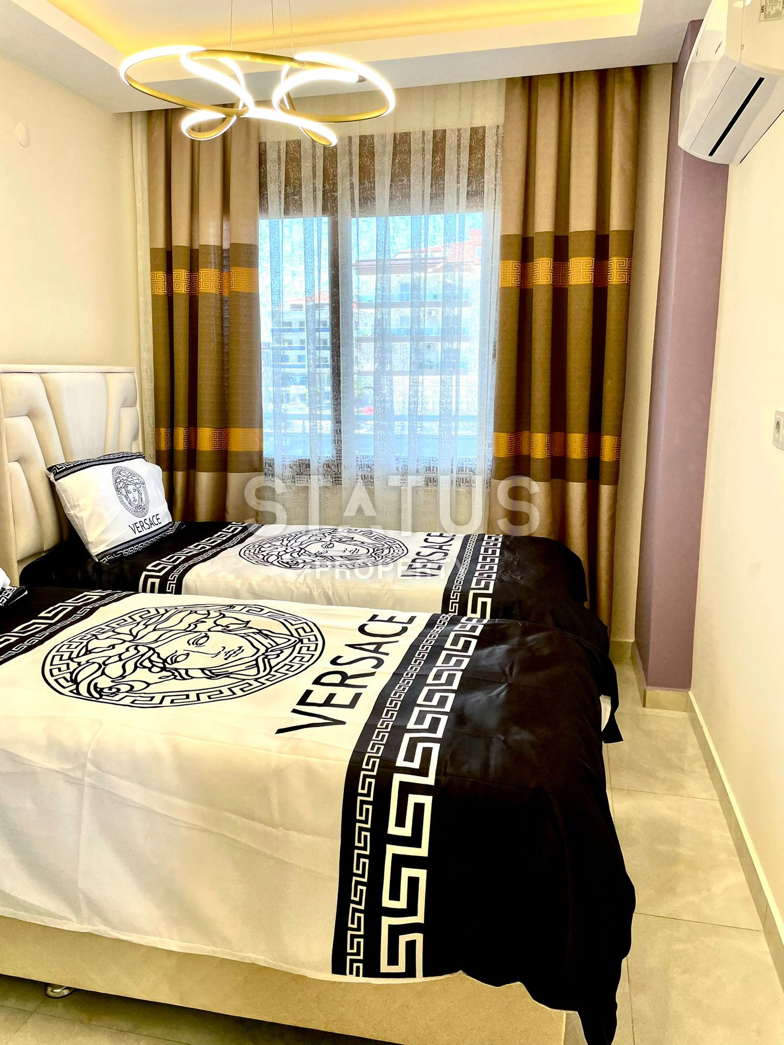 Трёхкомнатная меблированная квартира в 400м от моря в Кестеле, 90м2 фото 15