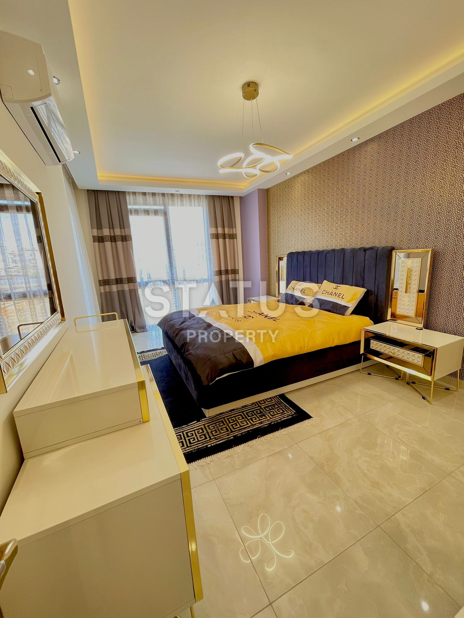 Трёхкомнатная меблированная квартира в 400м от моря в Кестеле, 90м2 фото 17