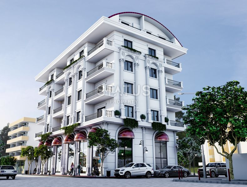 Комплекс городского типа в классическом дизайне в самом сердце Алании. 49-101м2 фото 3