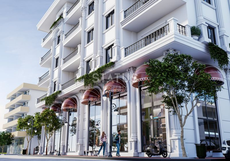 Комплекс городского типа в классическом дизайне в самом сердце Алании. 49-101м2 фото 5