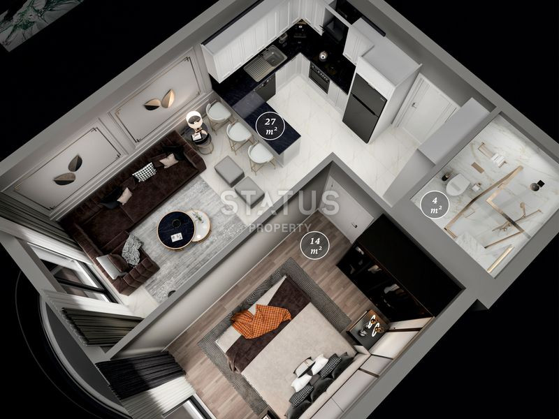 Проект долевого строительства с самыми привлекательными ценами в районе Махмутлар. 50м2-111м2 фото 20