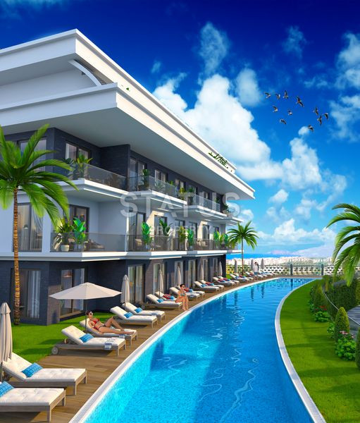 New luxury project in Kargicak area, 61 m2 - 126 m2 фото 7