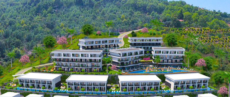 New luxury project in Kargicak area, 61 m2 - 126 m2 фото 14