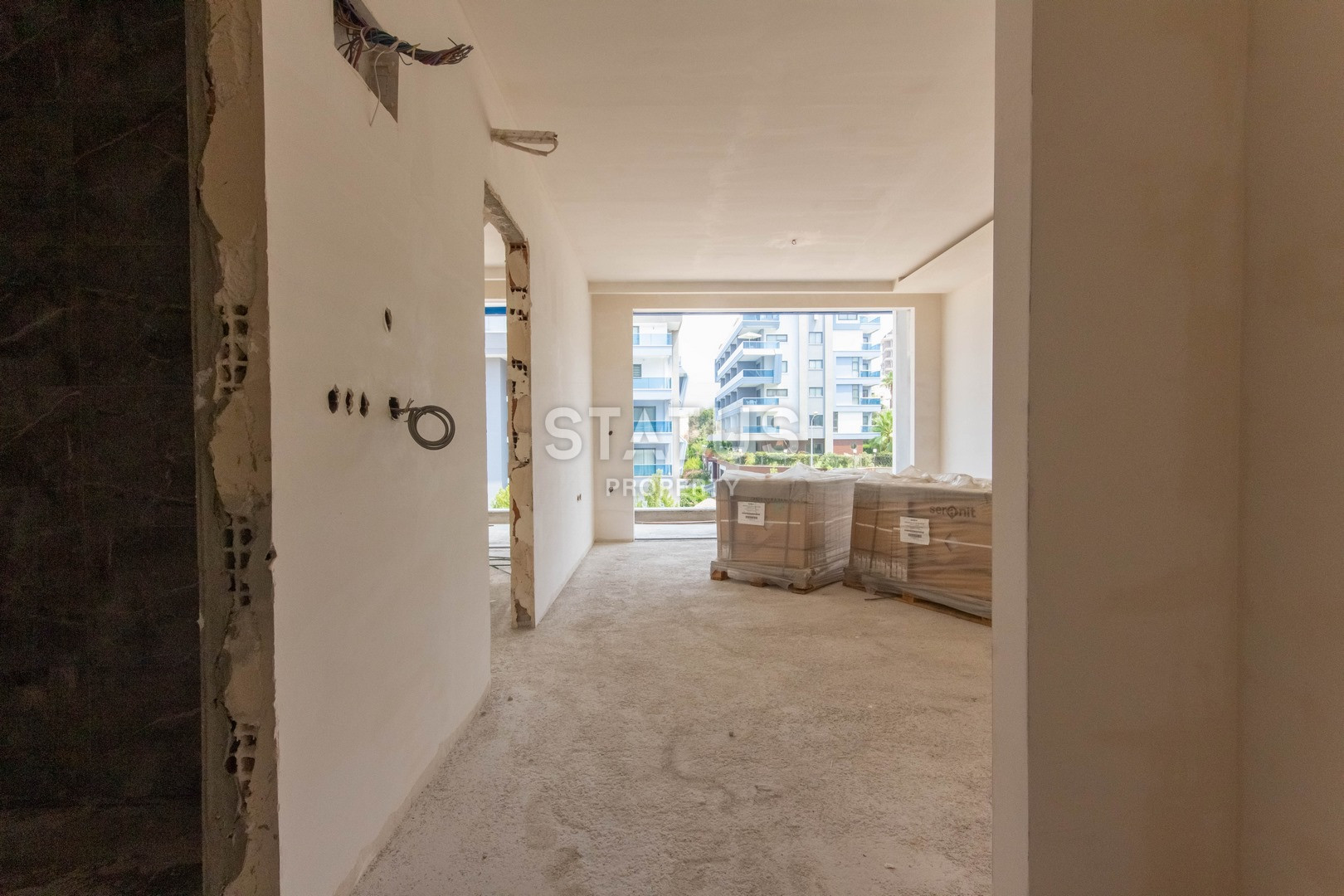 Двухкомнатная квартира в Каргыджаке в строящемся проекте. 62м2 фото 4