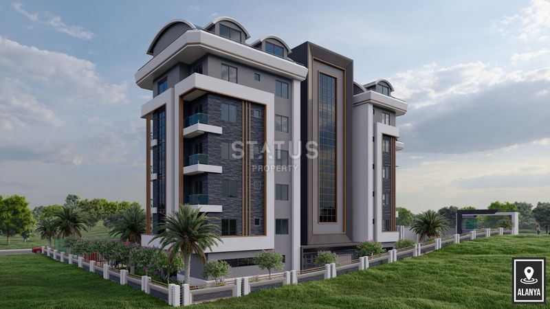 Привлекательный проект на этапе котлована в районе Окурджалар, 47-121 м2 фото 9