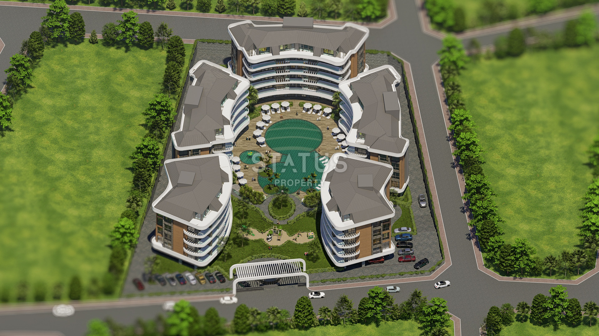 A new elite residential complex with a good location in the OBA area. 57m2 173m2 фото 3