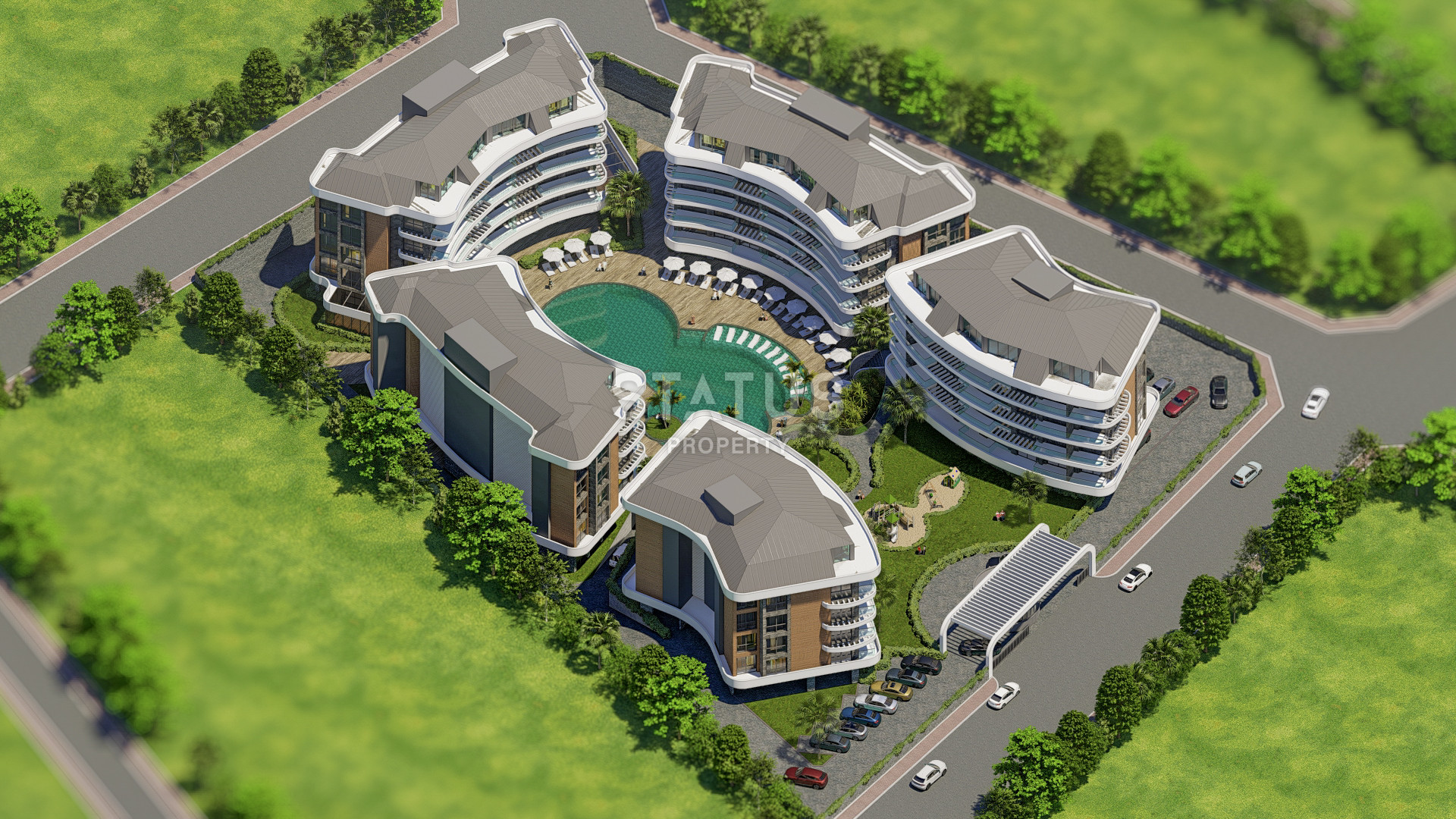 A new elite residential complex with a good location in the OBA area. 57m2 173m2 фото 7