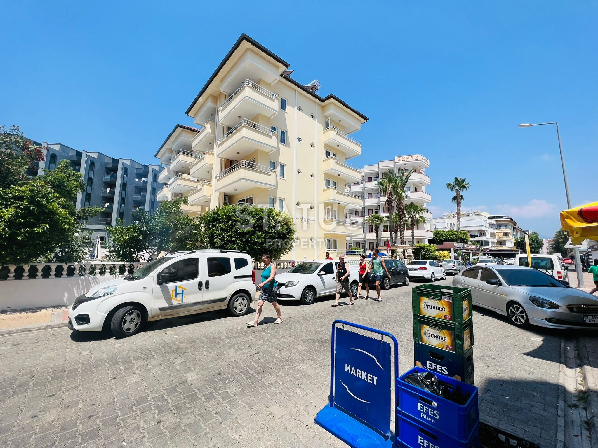 Spacious apartments 1+1 with new furniture and appliances 50m from the sea in OBA. 70m2 фото 9