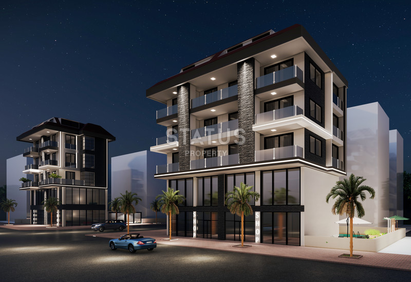 Only 60m from the sea is a shared construction project in Kestel. 50m2- 110m2 фото 5