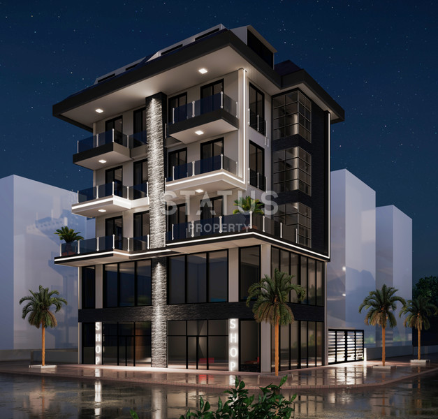 Only 60m from the sea is a shared construction project in Kestel. 50m2- 110m2 фото 6