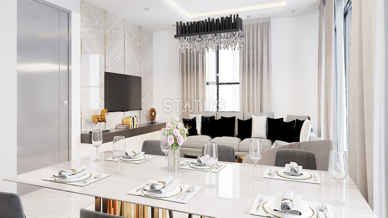 Only 60m from the sea is a shared construction project in Kestel. 50m2- 110m2 фото 8