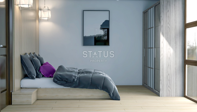 Only 60m from the sea is a shared construction project in Kestel. 50m2- 110m2 фото 11