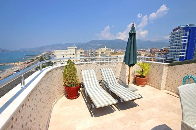 Огромный Дуплекс с видом на море и крепость Алании. 3+2 240м2 фото 22