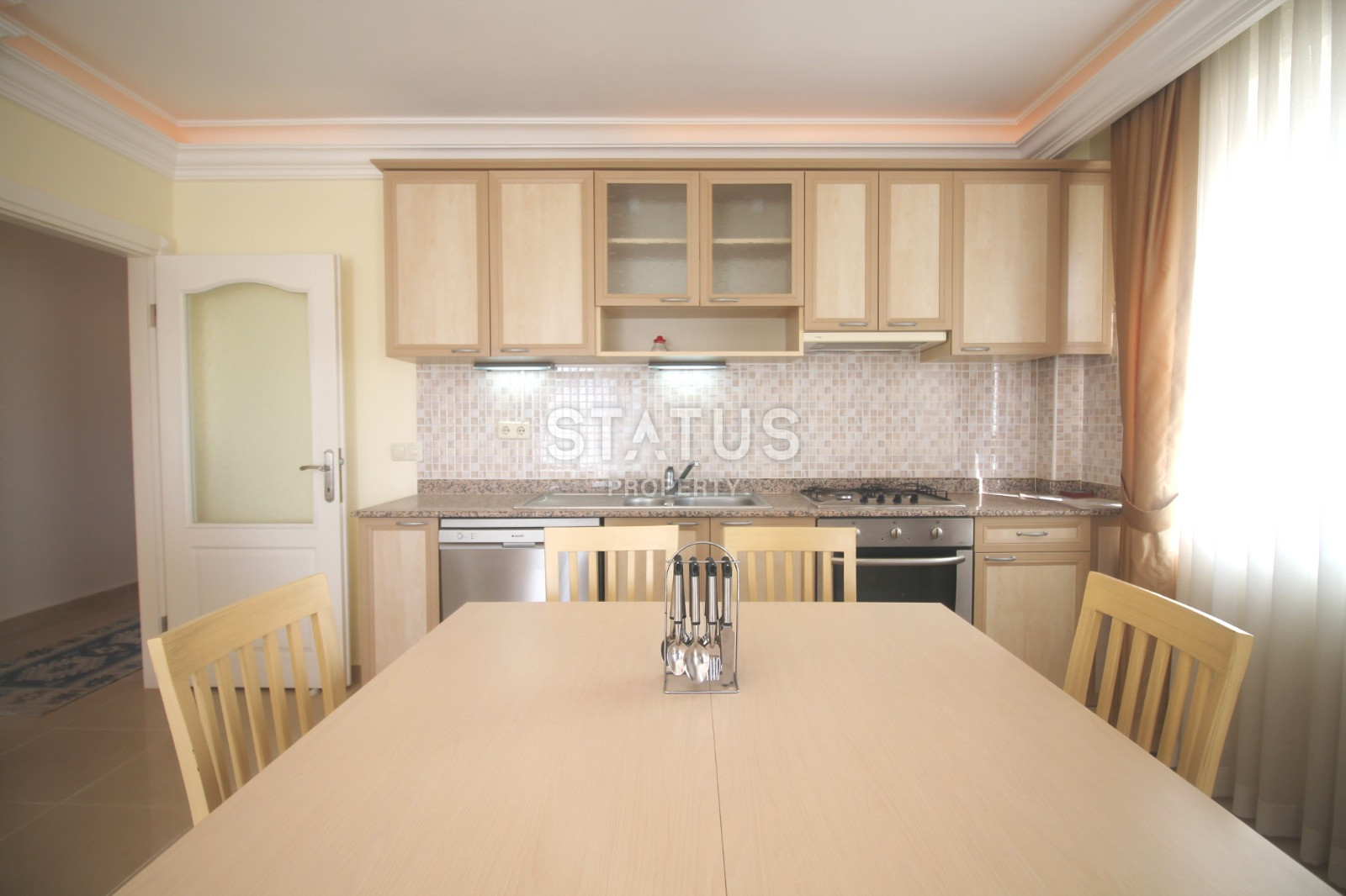 Апартаменты 2+1  с видом на Кале в комплексе с богатой инфраструктурой в  Джикджилли. 100м2 фото 26