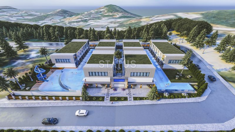 Новый проект таунхаусов в Конаклы в 300м от моря. 91м2 фото 3