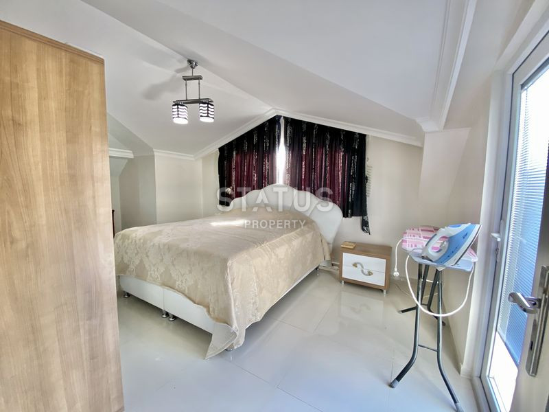 Меблированный дуплекс 2+1 с шикарным видом на море в ЖК с полной инфраструктурой 500м от пляжа Клеопатры. 110м2 фото 14