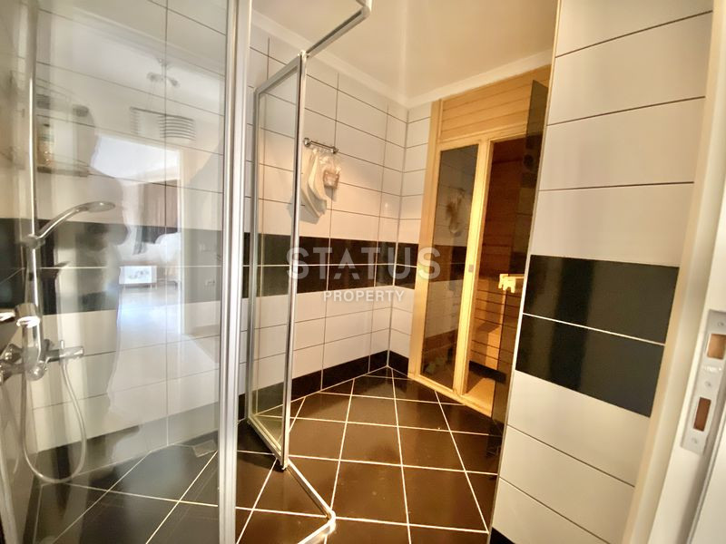 Меблированный дуплекс 2+1 с шикарным видом на море в ЖК с полной инфраструктурой 500м от пляжа Клеопатры. 110м2 фото 18