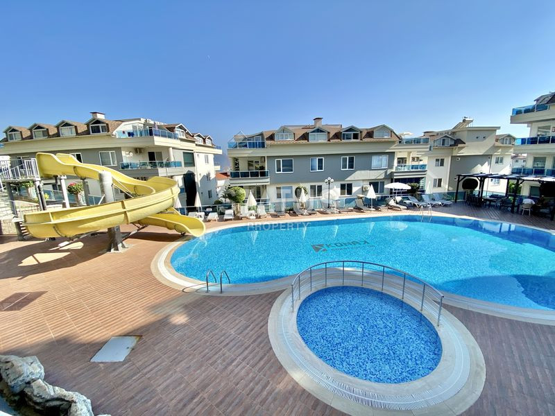 Меблированный дуплекс 2+1 с шикарным видом на море в ЖК с полной инфраструктурой 500м от пляжа Клеопатры. 110м2 фото 32