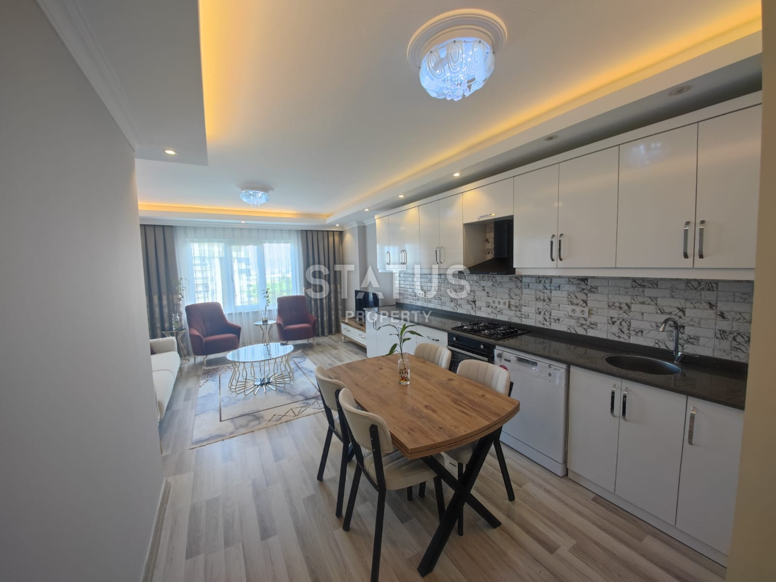 Трёхкомнатная квартира с видом на море в р-н Махмутлар, 120 м2 фото 10