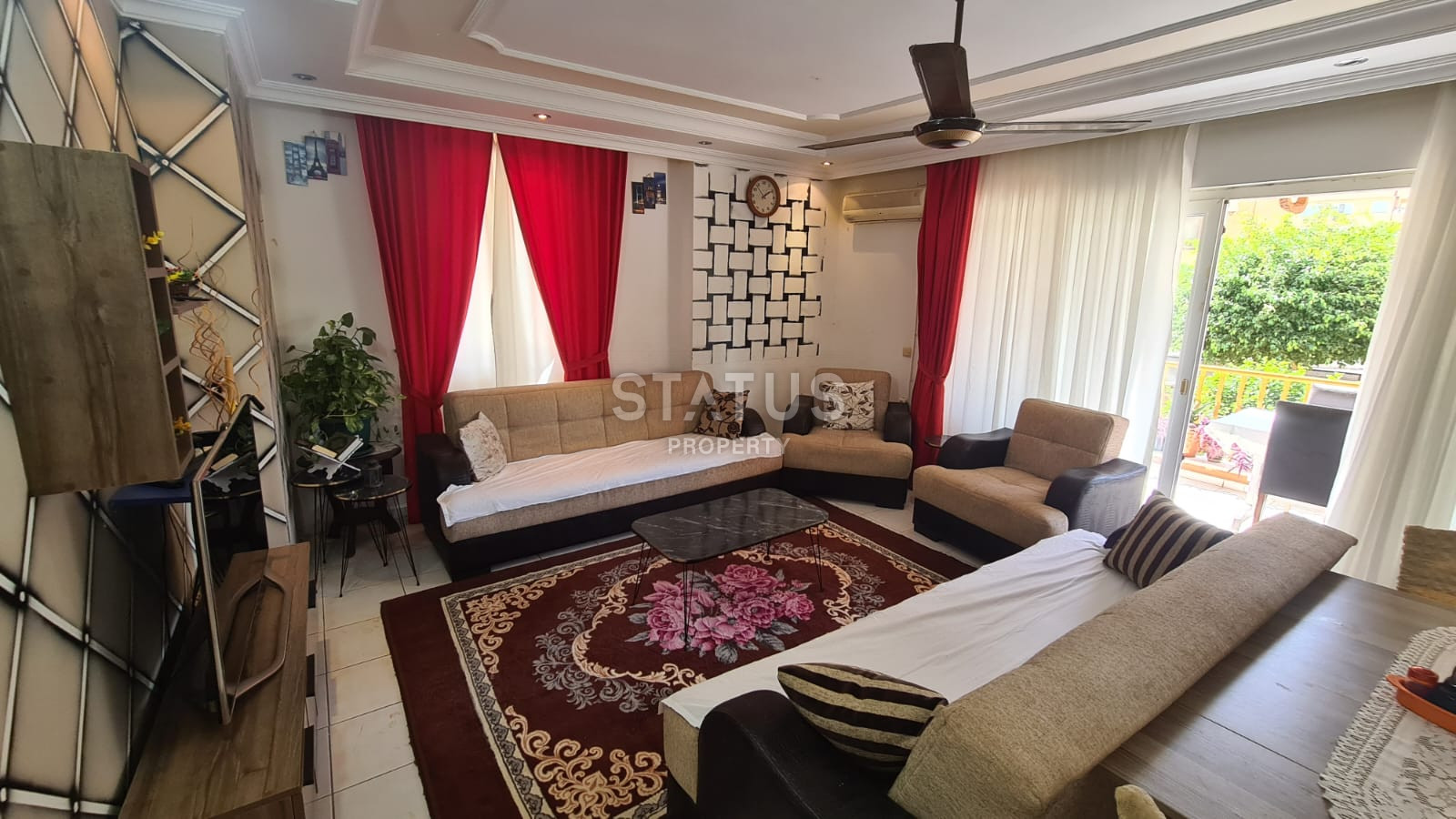 Three-room furnished apartment 300m from the sea in the Tosmur area. 100m2 фото 10