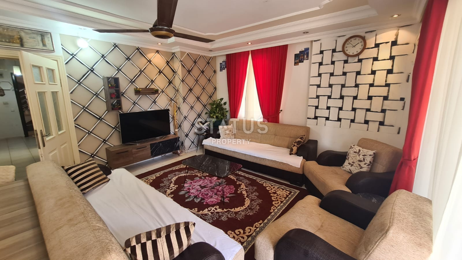 Three-room furnished apartment 300m from the sea in the Tosmur area. 100m2 фото 11