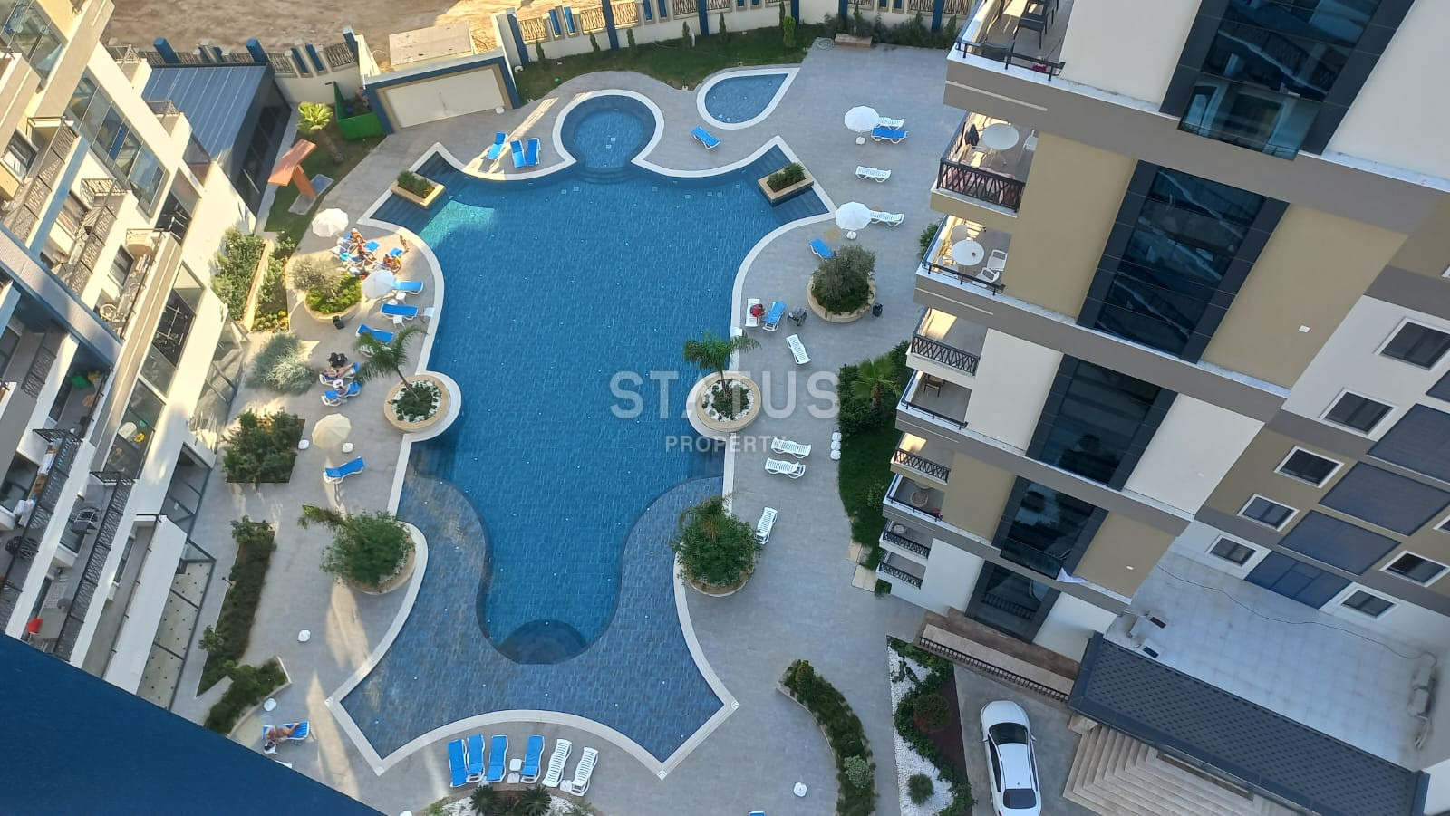 Апартаменты 1+1 в ЖК с отельной инфраструктурой в 600м от моря в Махмутларе. 50м2 фото 1