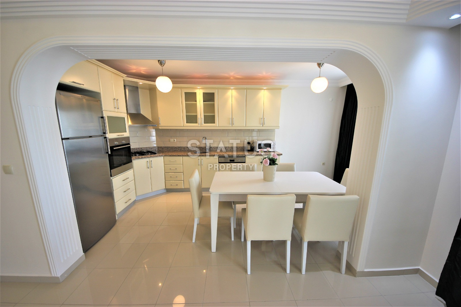 Очень просторная трёхкомнатная меблированная квартира в ЖК с богатой инфраструктурой в Махмутларе. 145м2 фото 13