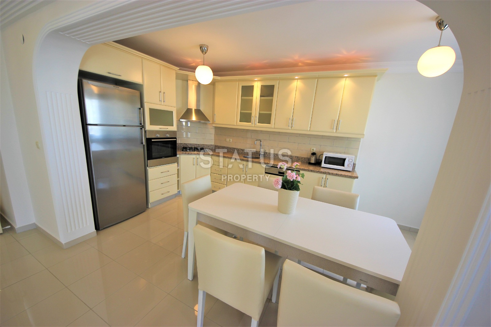 Очень просторная трёхкомнатная меблированная квартира в ЖК с богатой инфраструктурой в Махмутларе. 145м2 фото 19