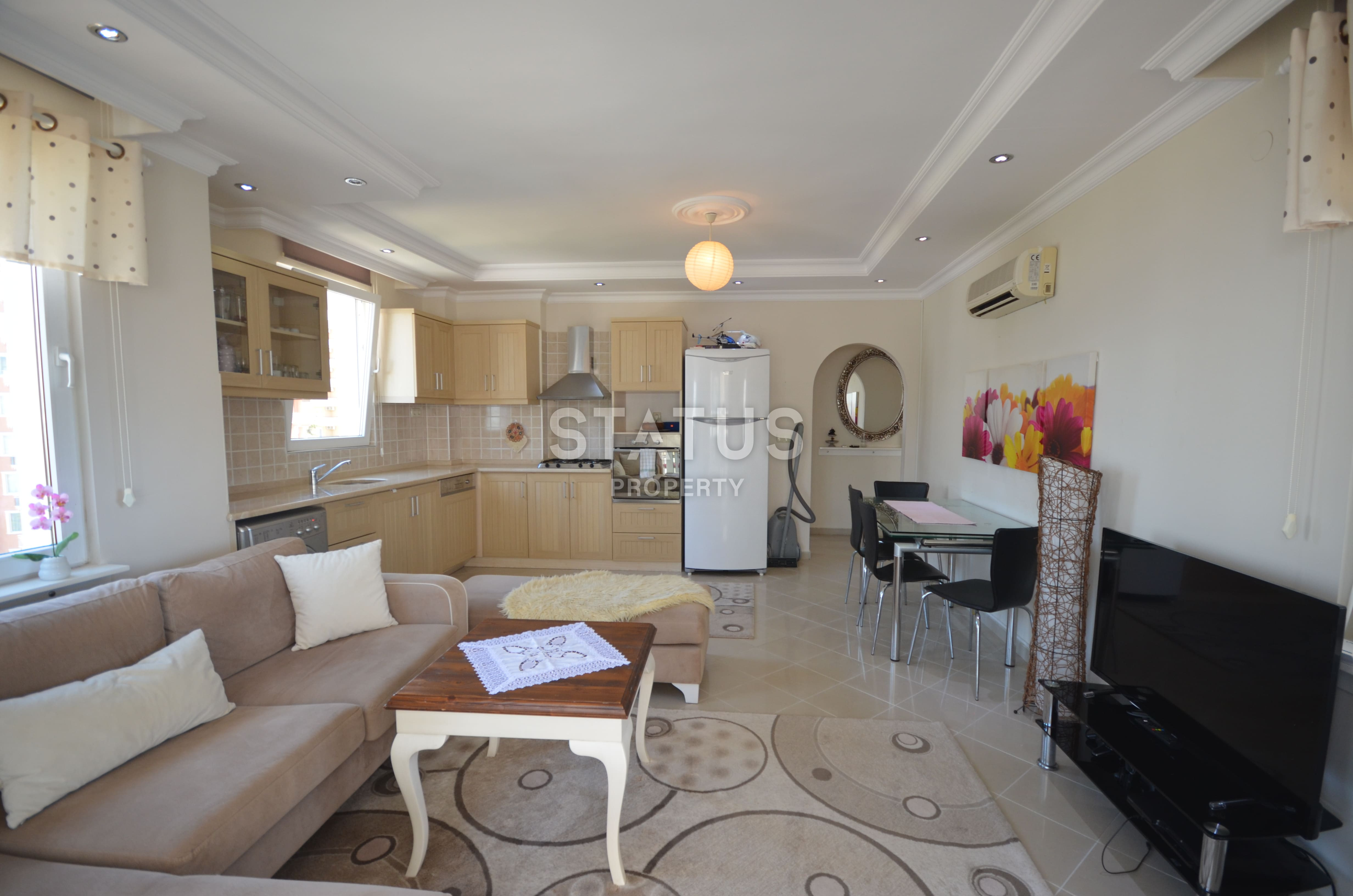 Furnished apartments 2+1 600m from the sea in a residential complex with infrastructure in Tosmur. 115m2 фото 6