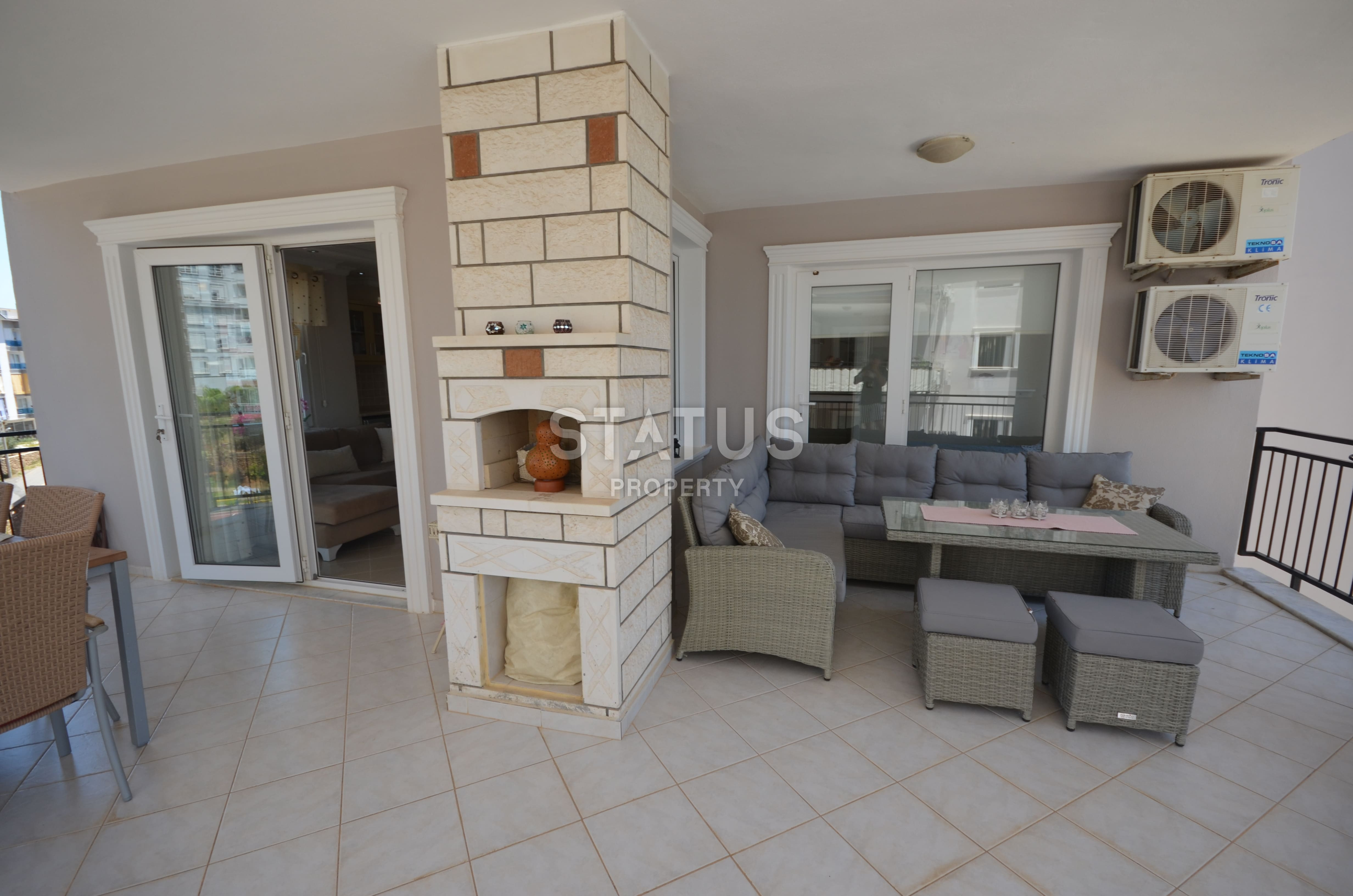 Furnished apartments 2+1 600m from the sea in a residential complex with infrastructure in Tosmur. 115m2 фото 14