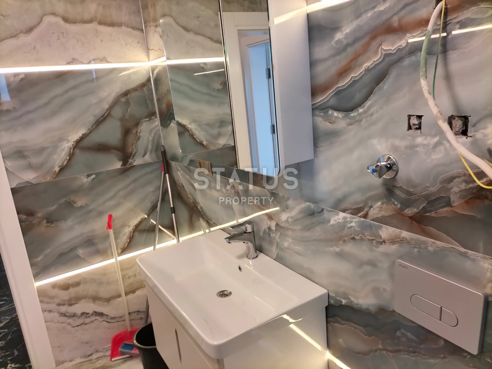 Дуплекс в центральной части Аланьи с видом на море в районе Буюкхасбахче. 140м2 фото 7