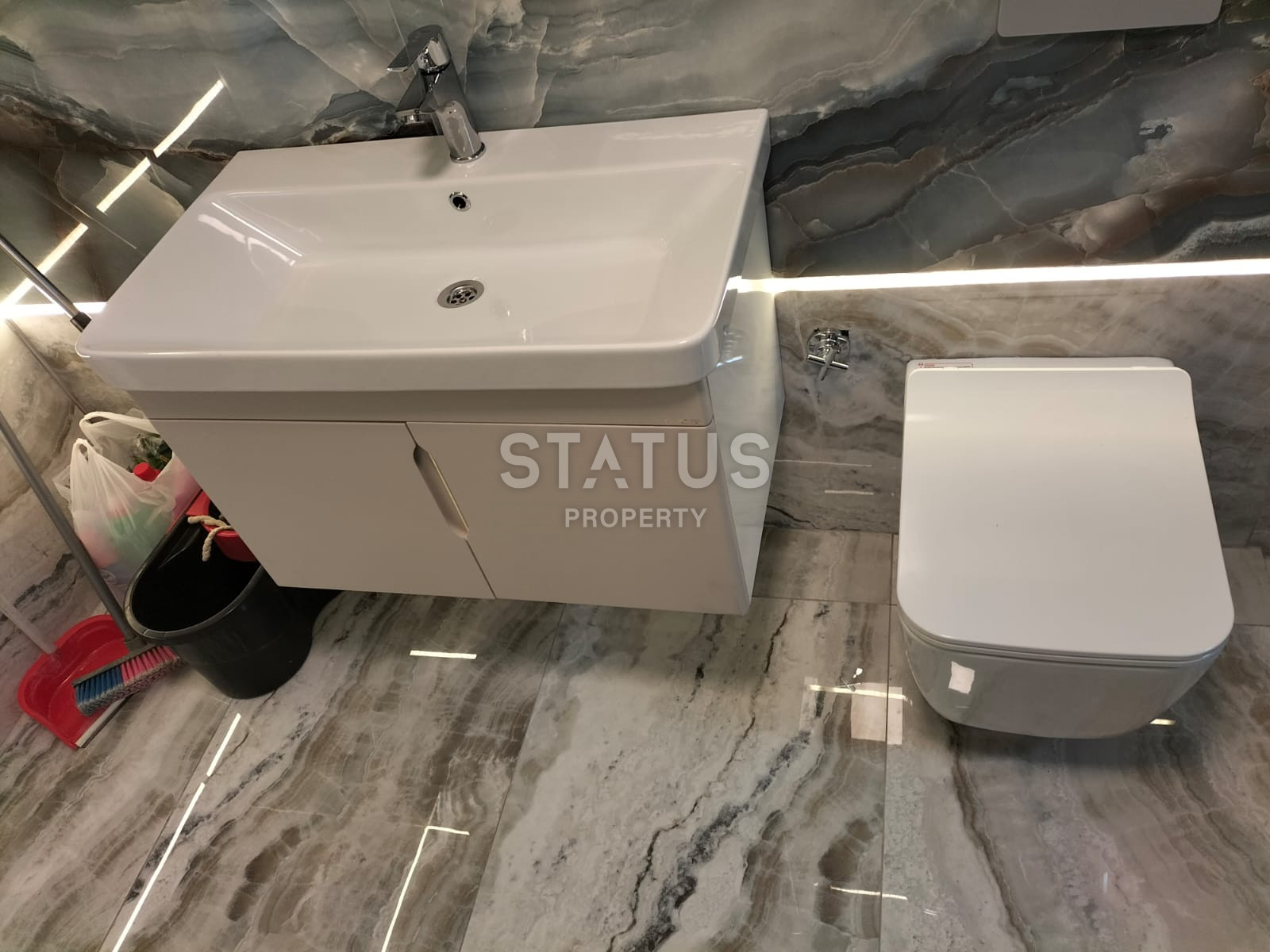 Дуплекс в центральной части Аланьи с видом на море в районе Буюкхасбахче. 140м2 фото 8