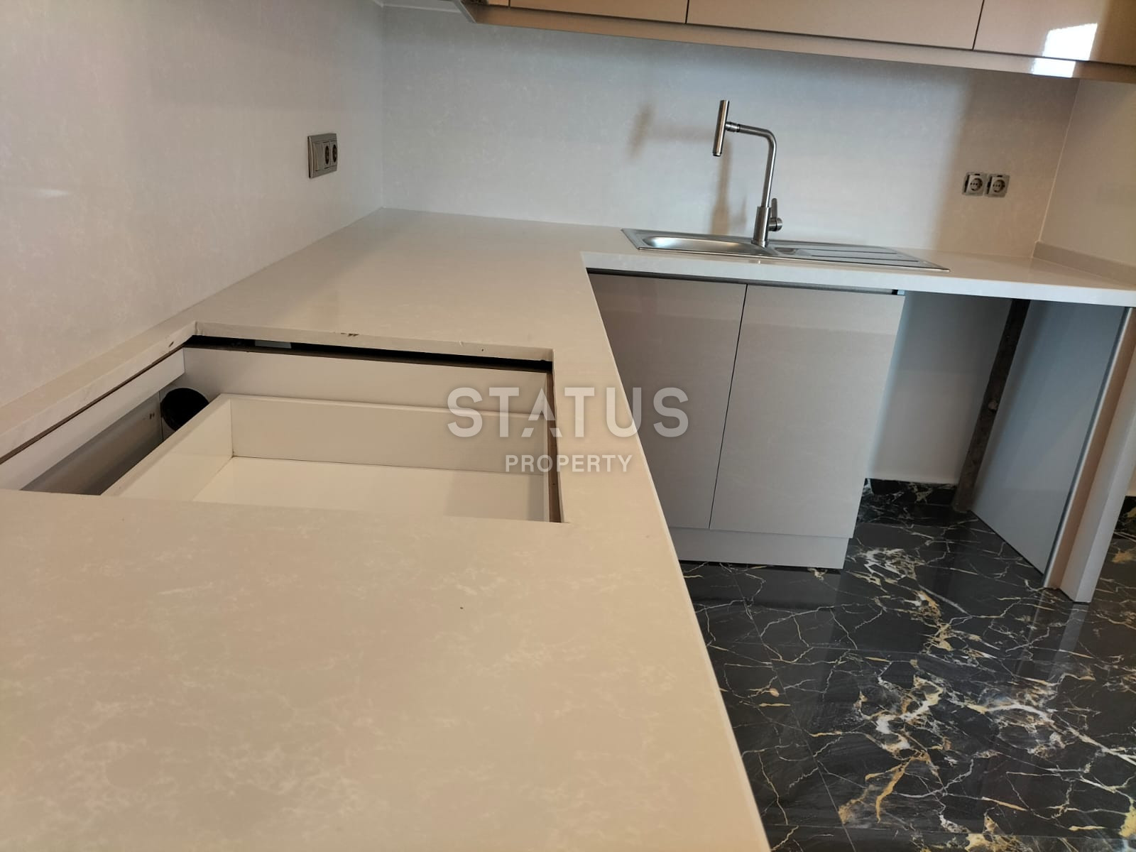 Дуплекс в центральной части Аланьи с видом на море в районе Буюкхасбахче. 140м2 фото 9