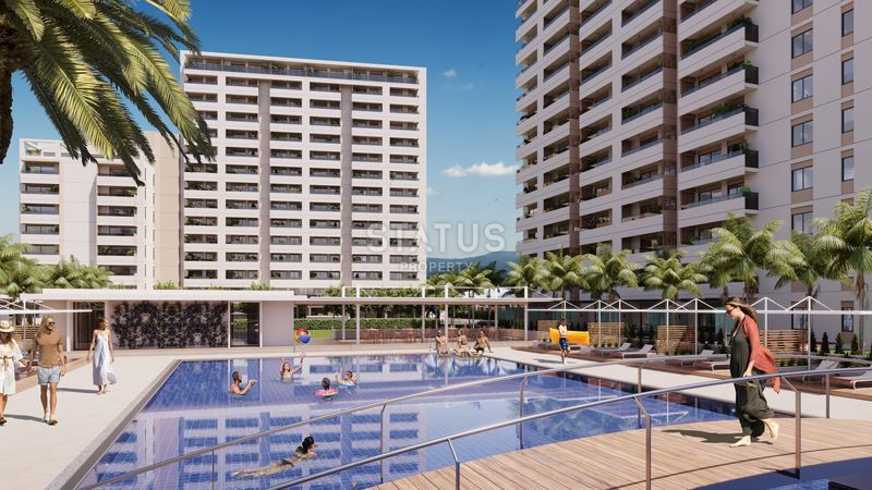 Высококачественный проект премиум класса на стадии карандаша в городе Мерсин от надежного застройщика, 78-124 м2 фото 4