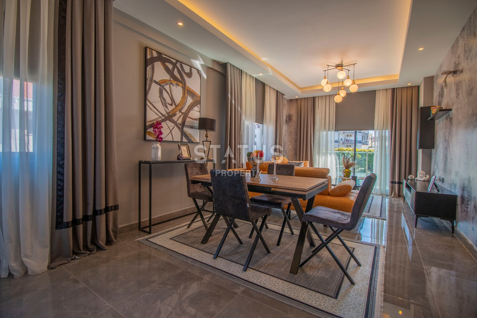 Двухуровневые меблированные апартаменты под ключ 2+1 в новом комплексе в Обе, 100м2. фото 4