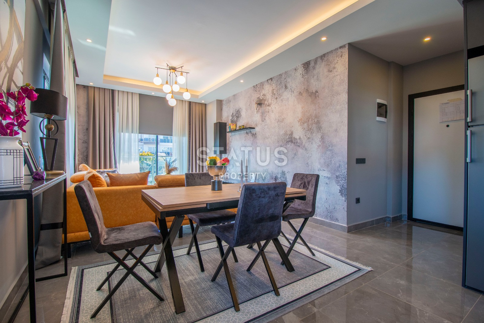 Двухуровневые меблированные апартаменты под ключ 2+1 в новом комплексе в Обе, 100м2. фото 16