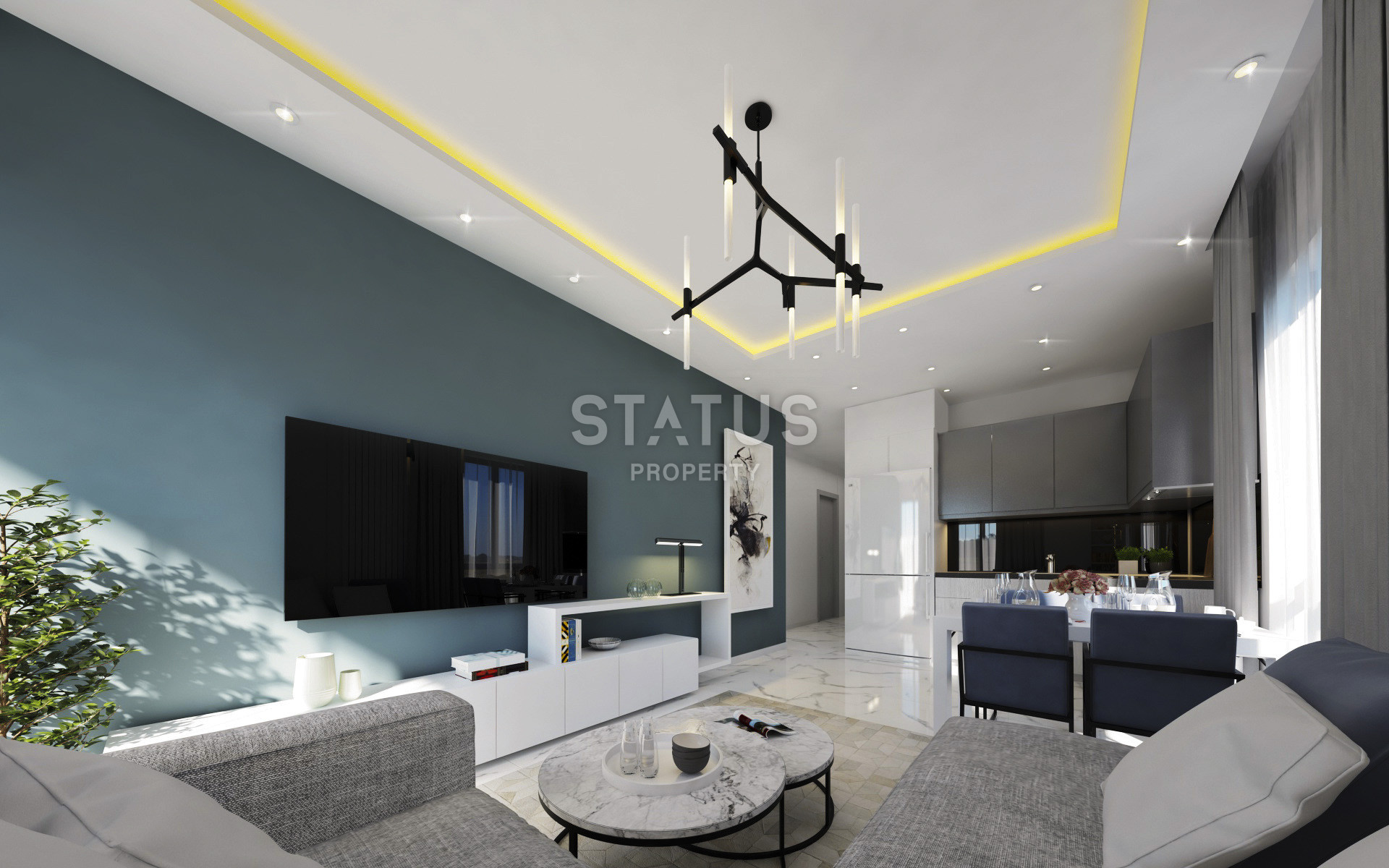 Новый комплекс в центре Алании в 200 м от пляжа Клеопатра апартаменты 1+1,2+1 с видом на море. 50-120 м2 фото 6