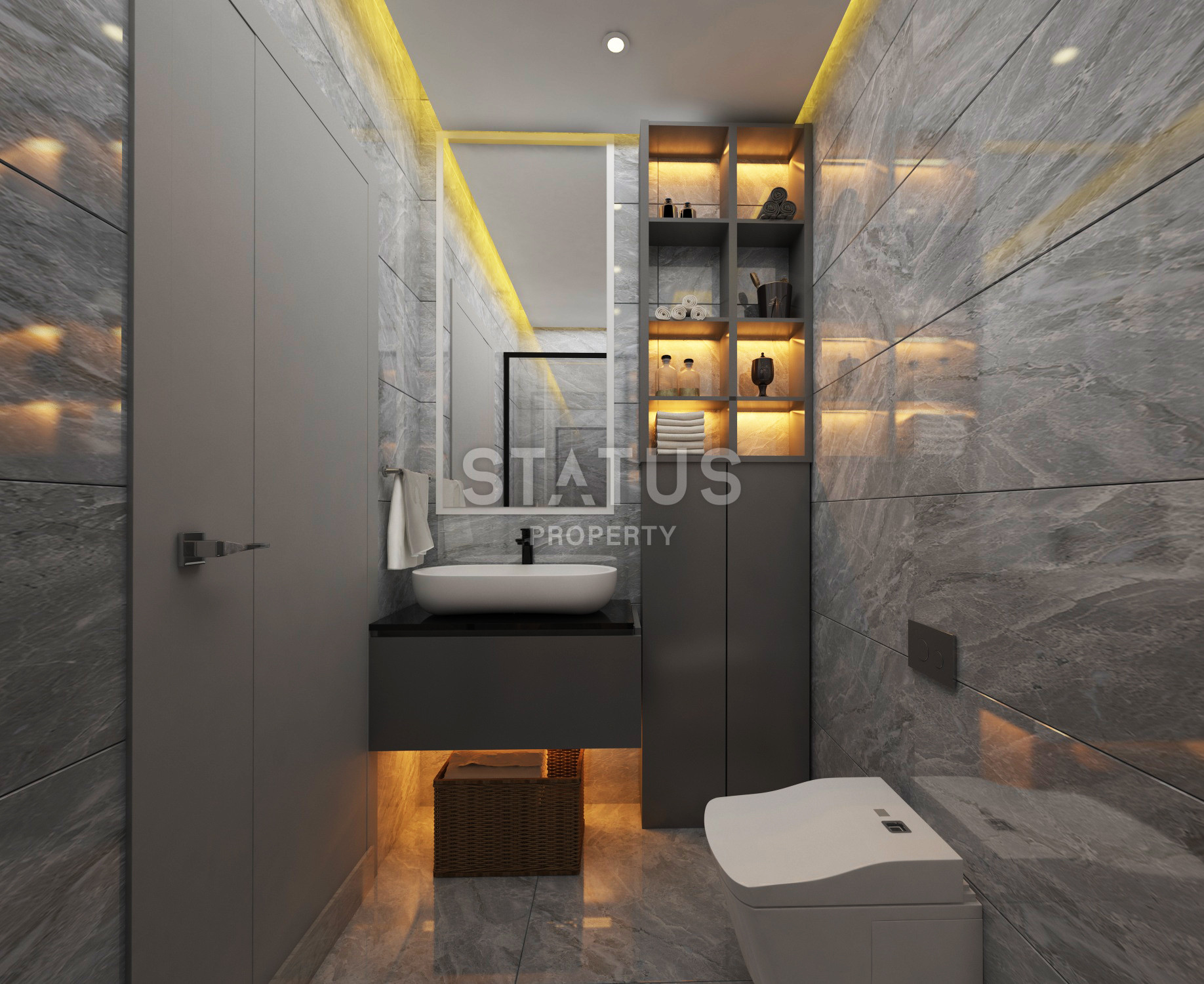 Новый комплекс в центре Алании в 200 м от пляжа Клеопатра апартаменты 1+1,2+1 с видом на море. 50-120 м2 фото 8