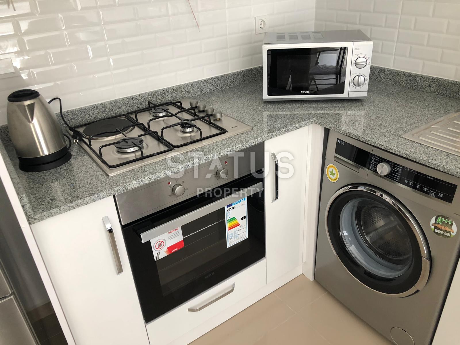 Квартира с мебелью и техникой в 300 метрах от пляжа Клеопатры 60 кв.м. фото 6