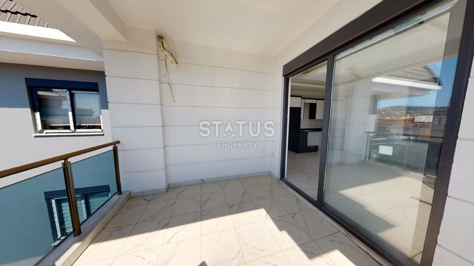 Двухуровневая квартира в центральной части Аланье с видом на море. 120м2 фото 9