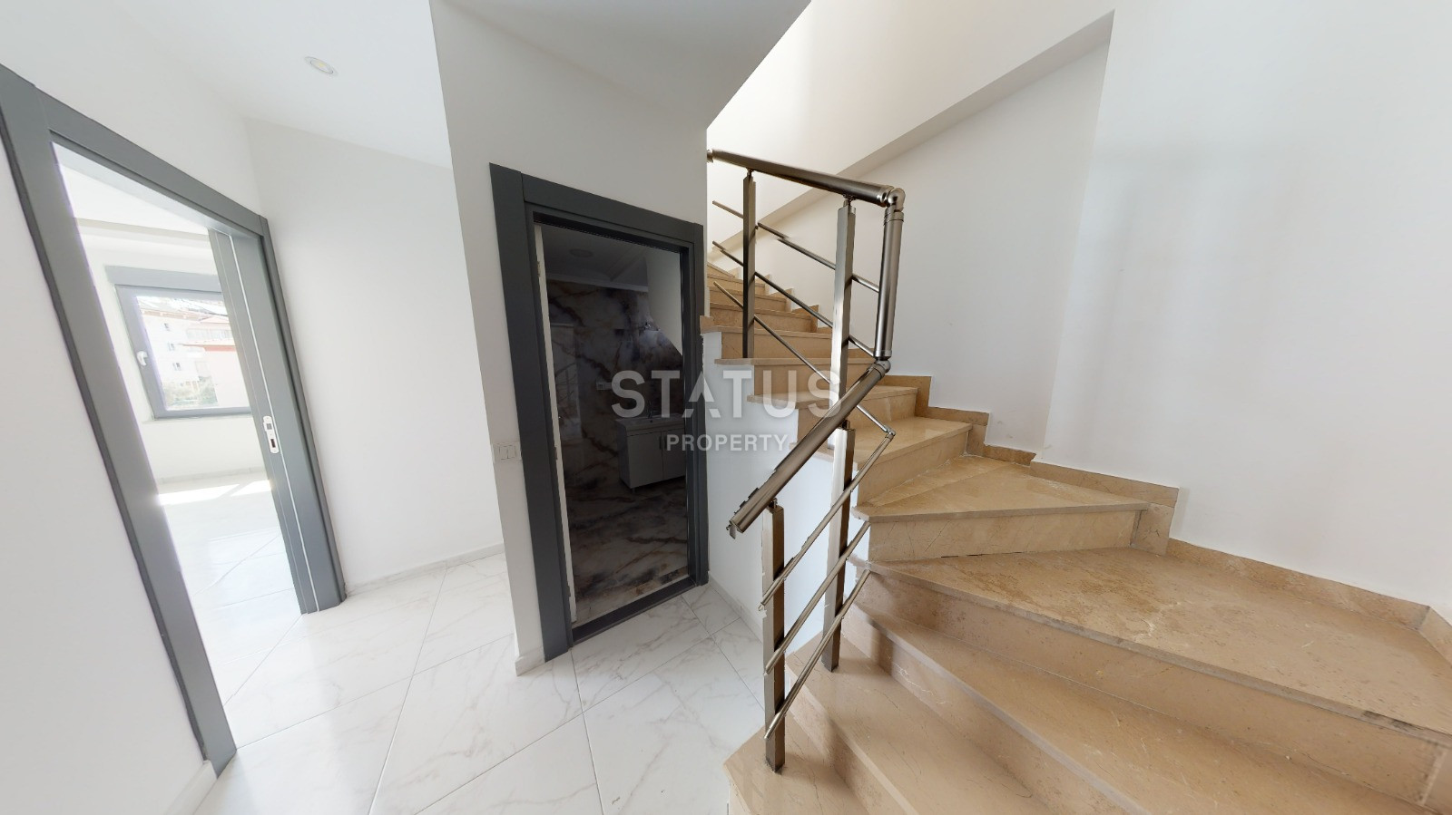 Двухуровневая квартира в центральной части Аланье с видом на море. 120м2 фото 14