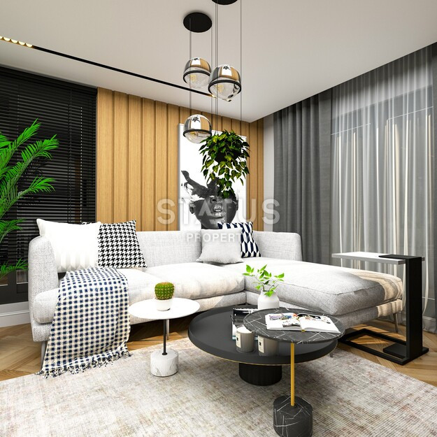 Апартаменты 1+1 в комплексе с инфраструктурой в 400м от моря в Тедже, Мезетли г. Мерсин. 43м2 фото 5