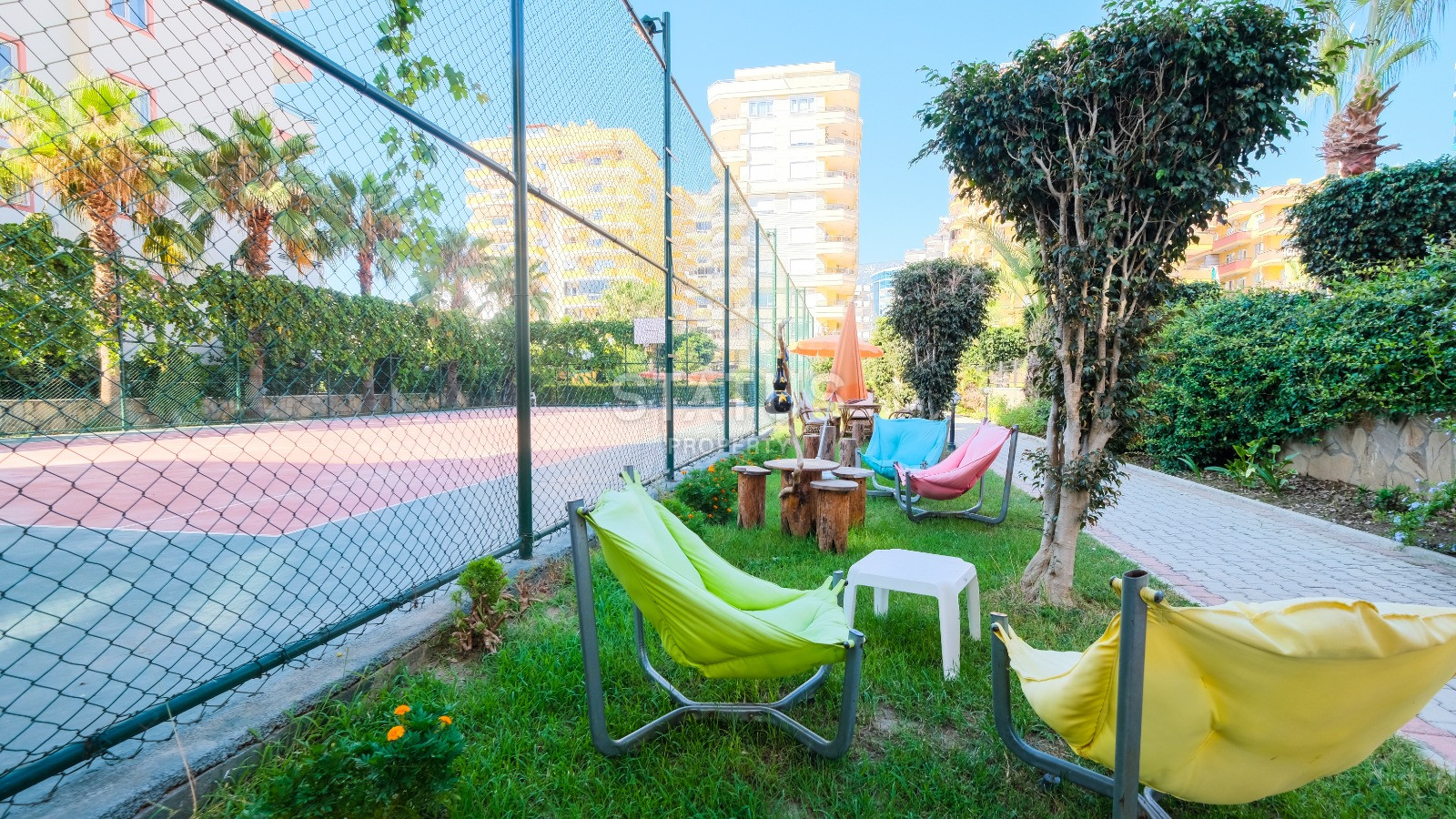 Красивая двухкомнатная квартира под ключ в районе Махмутлар с видом на море и историческую крепость. 120m2. фото 8