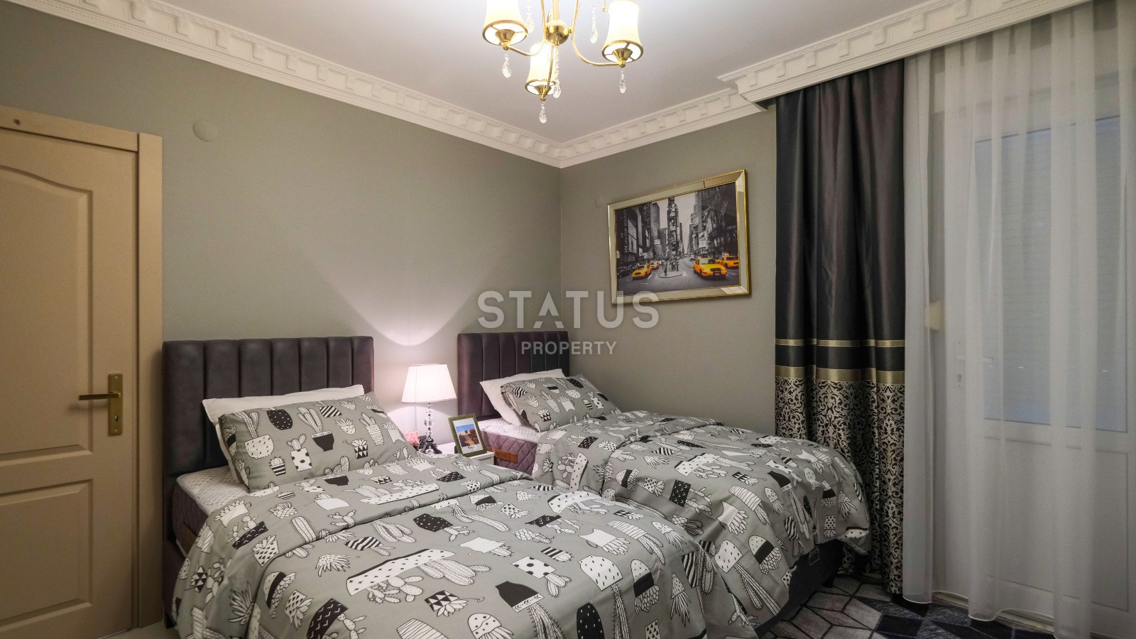 Красивая двухкомнатная квартира под ключ в районе Махмутлар с видом на море и историческую крепость. 120m2. фото 19