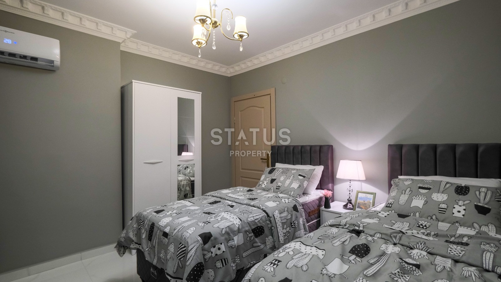 Красивая двухкомнатная квартира под ключ в районе Махмутлар с видом на море и историческую крепость. 120m2. фото 22