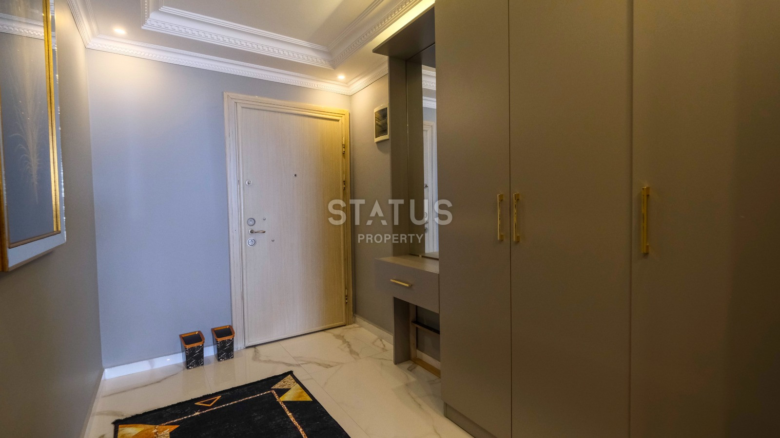 Красивая двухкомнатная квартира под ключ в районе Махмутлар с видом на море и историческую крепость. 120m2. фото 25