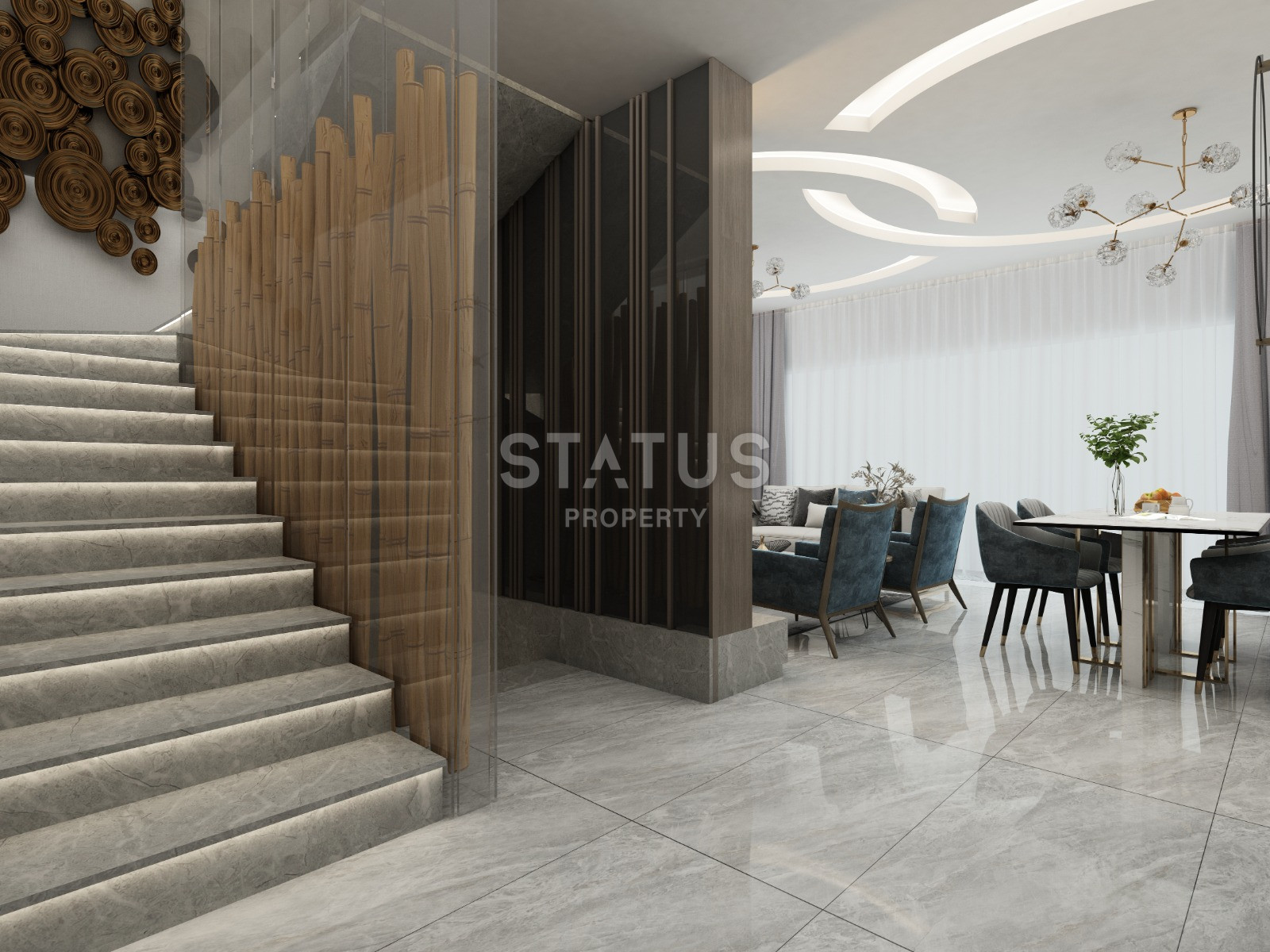 Проект из 4 вилл с интересными ценами в районе Каргыджак. 274м2 фото 14