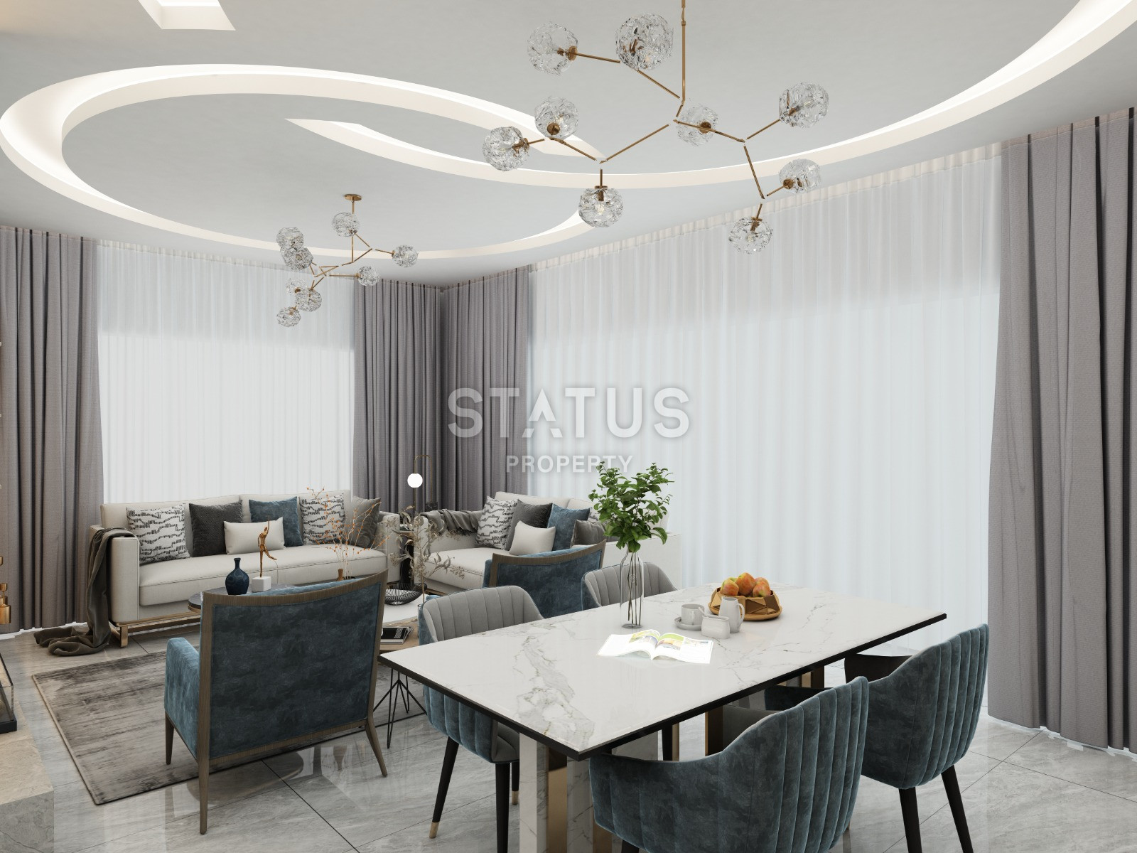 Проект из 4 вилл с интересными ценами в районе Каргыджак. 274м2 фото 16