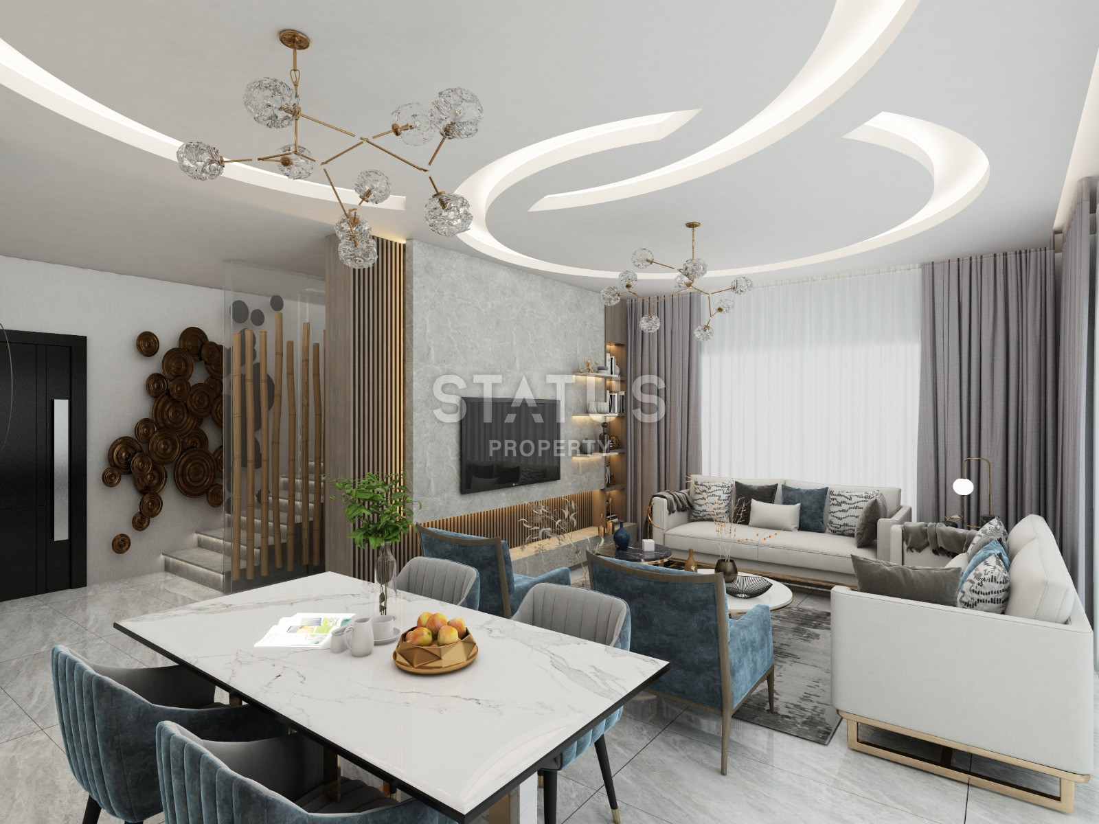 Проект из 4 вилл с интересными ценами в районе Каргыджак. 274м2 фото 20