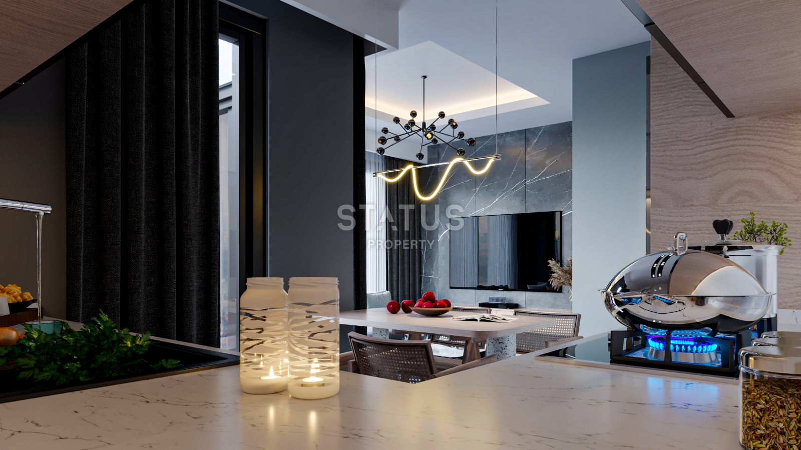 Проект в районе Кестель в 250 метрах от моря, 58-75 м2 фото 9